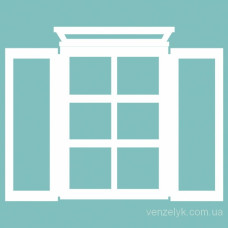 Чипборд Окно 08 51*63 мм, Вензелик