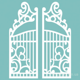 Чипборд Ворота 100*37 мм, Вензелик
