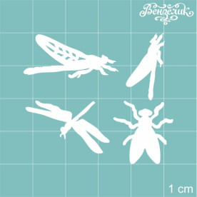 Чіпборд Набір комах 45 * 39 мм, Вензелік