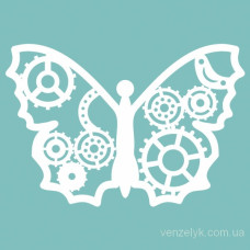 Чіпборд Метелик стімпанковской 43 * 63 мм, Вензелік