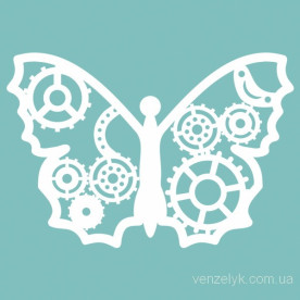 Чіпборд Метелик стімпанковской 43 * 63 мм, Вензелік