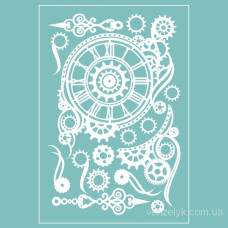 Чіпборд Набір стімпанковской з годинником 150 * 100 мм, Вензелік