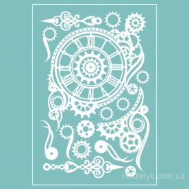Чипборд Набор стимпанковский с часами 150*100 мм,  Вензелик