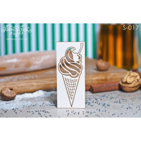 Чипборд Мороженое 03 26*66 мм, Вензелик