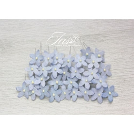 Набор маленьких цветов Little flowers от Iris, синие, 15 мм, 30 шт