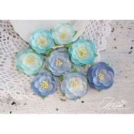 Набор цветов Dessert Оттенки синего Iris, 35-45 мм, 8 шт