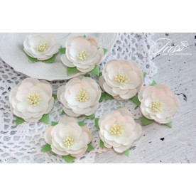 Набор цветов Dessert Нежный беж Iris, 35-45 мм, 8 шт