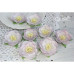 Набор цветов Dessert Нежная сирень Iris, 35-45 мм, 8 шт