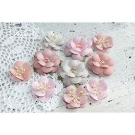 Набор цветов Monsella grey-pink Iris, 30-50 мм, 10 шт