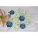 Набор цветов Denise голубой микс Iris, 33-40 мм, 12 шт