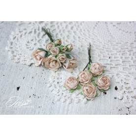 Набор роз Viva Rosita бежевые Iris, 1-1.5 см, 14 шт