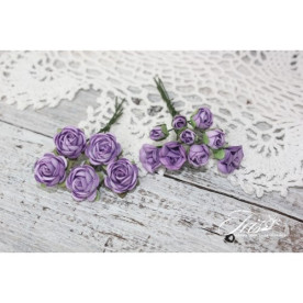 Набор роз Viva Rosita фиолетовые Iris, 1-1.5 см, 14 шт