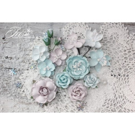 Набор цветов Mystery Dream Морозный иней Iris, 15-45 мм, 14 шт