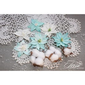 Набор цветов и декора Cortez Blue and white Iris, 9 шт