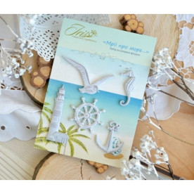 Набор полимерных фигурок Мрії про море Iris, размер от 3,5 до 6 см