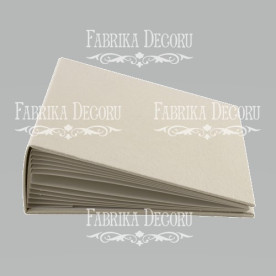 Заготівля альбому Текстура шкіра, біле золото, 20х20, Фабрика Декору