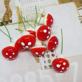 Грибочек Мухомор, 2 см, 1 шт