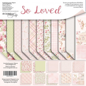 Набор двусторонней бумаги 30х30см So Loved 11шт Scrapmir
