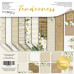 Набор двусторонней бумаги с золотым тиснением 30х30см Tenderness Scrapmir