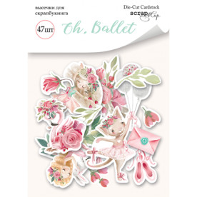Набор высечек для скрапбукинга, Oh,Ballet, 47 шт, Scrapmir