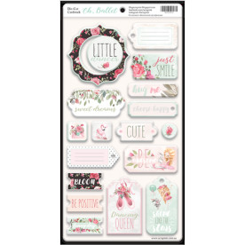 Чипборд для скрапбукинга 18шт Oh,Ballet ENG Scrapmir