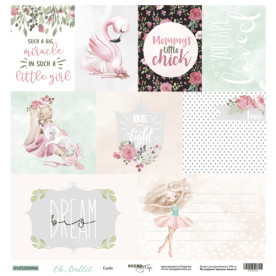 Лист односторонней бумаги 30x30 Card  Oh, Ballet   Scrapmir
