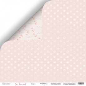 Лист двусторонней бумаги 30x30 Шифон So Loved Scrapmir