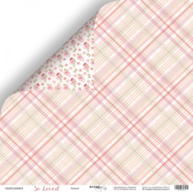 Лист двусторонней бумаги 30x30 Линия So Loved Scrapmir