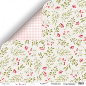 Лист двусторонней бумаги 30x30 Лиcтья So Loved Scrapmir