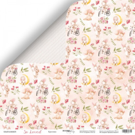 Аркуш двостороннього паперу 30x30 Кролики So Loved Scrapmir