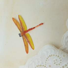 Бабка декоративна, 8х5 см, помаранчева