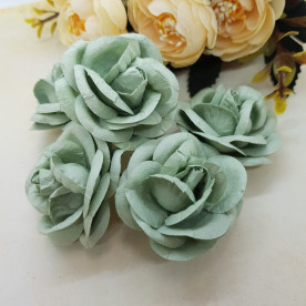 Розочка 50 мм, пыльно-зеленый, 1 шт.