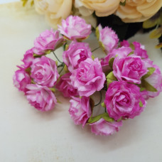 Набір диких трояндочок 25 мм, яскраво-рожевий, 5 шт