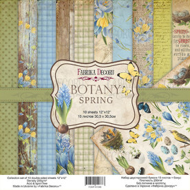 Набор скрапбумаги Botany spring, 30,5x30,5см, 10+1 л., Фабрика Декору
