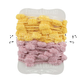 Набор тесьмы с помпонами TPYP, 2х2 м, Фабрика Декору