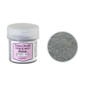 Пудра бархатная Серый, 20 мл, Фабрика Декору