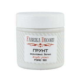 Грунт універсальний акриловий білий, 150 мл, Фабрика Декору