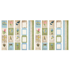 Набор полос с картинками для декорирования Botany Spring, Фабрика Декору