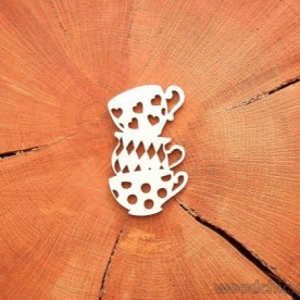Чипборд Стопка чашек WOODChic