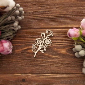 Чипборд ветка фрезия WOODChic