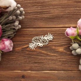 Чипборд Сосновая Ветка с шишками WOODChic