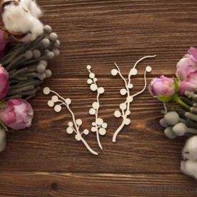 Чіпборд набір ягідні гілочки WOODChic