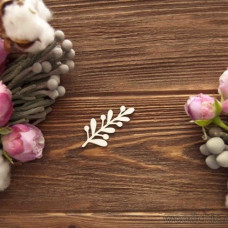 Чипборд Ветка с листьями WOODChic