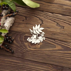 Чіпборд Горобина, 4.3х4.5см WOODChic
