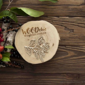 Чипборд Ветка ягоды черемухи WOODChic