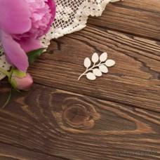 Чипборд Ветка с листьями 4 WOODChic