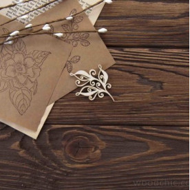 Чіпборд Гілка з завитками 3 WOODChic