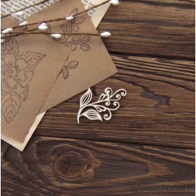 Чіпборд Гілка з завитками 1 WOODChic