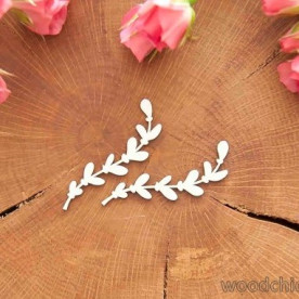 Чипборд Ветка вьющаяся кобея WOODChic