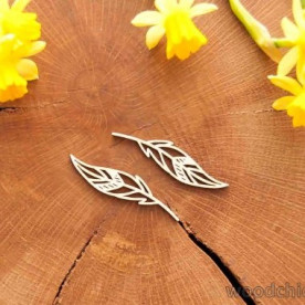 Чипборд Набор Перья бохо WOODChic